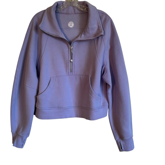 Lululemon Scuba Oversized Funnel Neck Half Zip in Lavender Size M/L - Picture 3 of 12